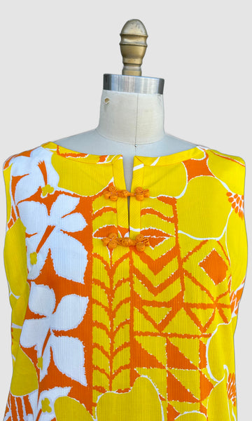 MCINERNY VINTAGE 60s Tiki Dress • Medium