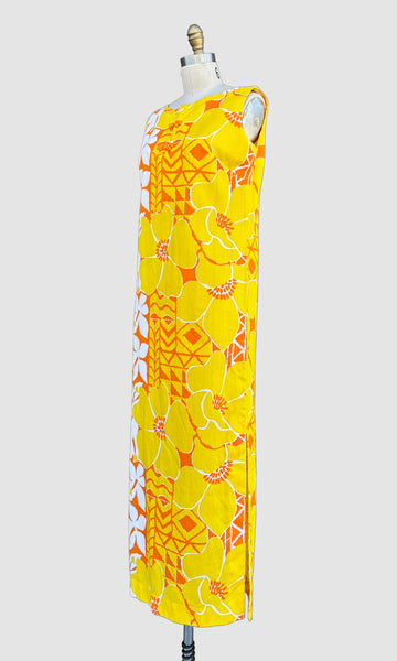 MCINERNY VINTAGE 60s Tiki Dress • Medium