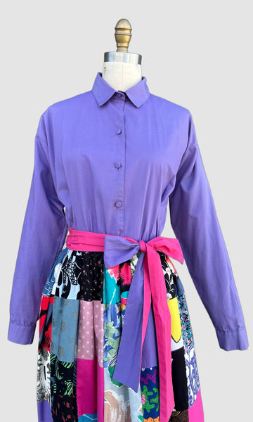 KRIST GUDNASON Vintage 70s Shirtdress • Medium