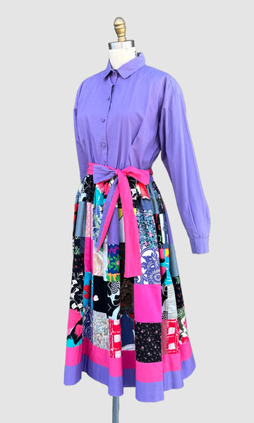 KRIST GUDNASON Vintage 70s Shirtdress • Medium