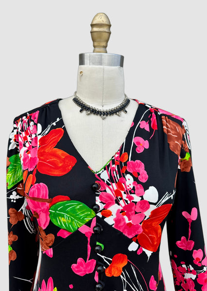 GINA RINALDI Creations Vintage 70s Maxi Dress • Medium