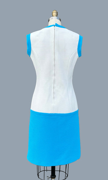 SPACE AGE Vintage 60s Mod Dress • Medium