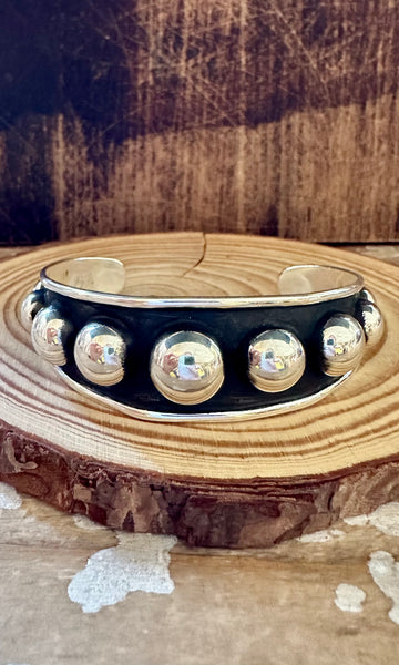 MEXICAN BUBBLE CUFF Sterling Silver Bracelet