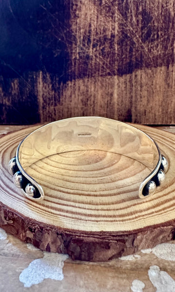 MEXICAN BUBBLE CUFF Sterling Silver Bracelet