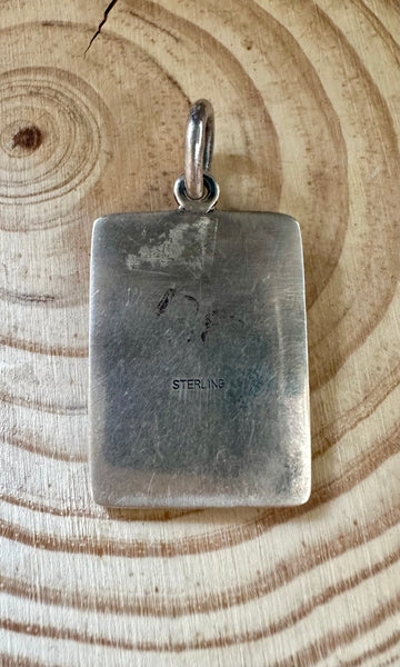 THUNDERBIRD STERLING SILVER Dog Tag Charm