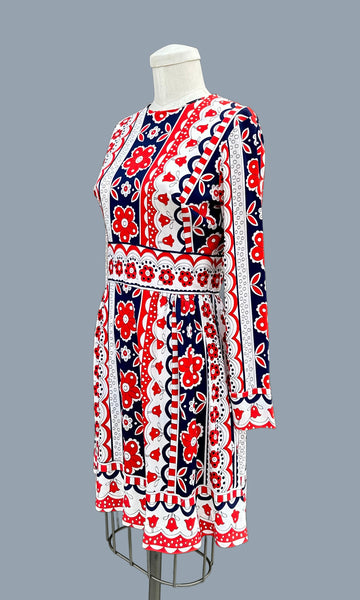SHAWN JRS. PETITE Vintage 60s Mini Dress • Small
