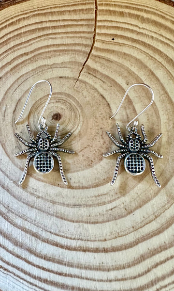 SPIDER CRAWL Sterling Silver Earrings