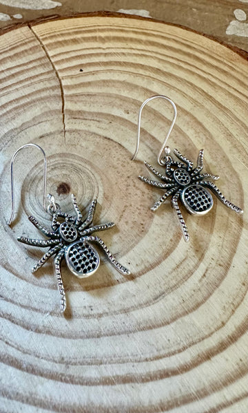 SPIDER CRAWL Sterling Silver Earrings