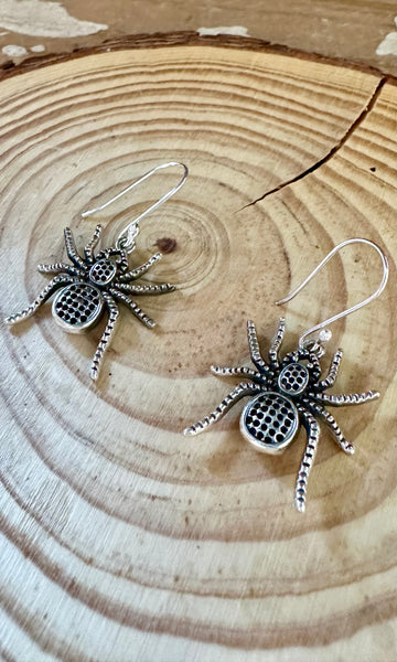 SPIDER CRAWL Sterling Silver Earrings