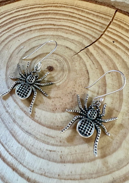 SPIDER CRAWL Sterling Silver Earrings