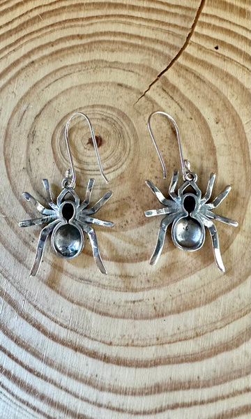 SPIDER CRAWL Sterling Silver Earrings