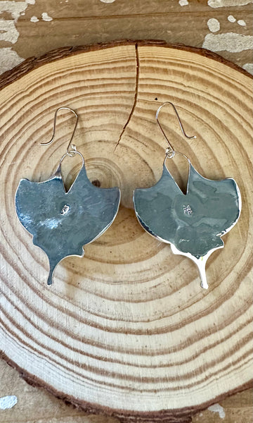 MANTA RAY TURQUOISE & Sterling Silver Earrings