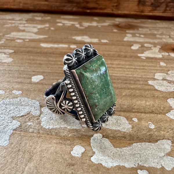 M&R CALLADITTO Navajo Handmade Men's Ring Sterling Silver w/ Turquoise • Various Sizes