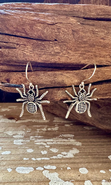 SPIDER CRAWL Sterling Silver Earrings