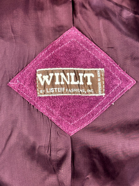 WINLIT by LISTEFF 70s Purple Suede Fringe Jacket • X Small