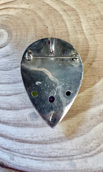 MYSTIC MOON FACE Pendant and Sterling Silver Pin