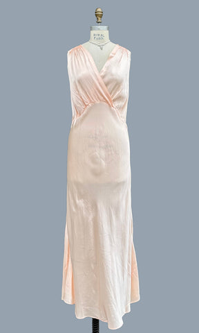 ROMANTIC BIAS CUT 40s Slip Dress • Large