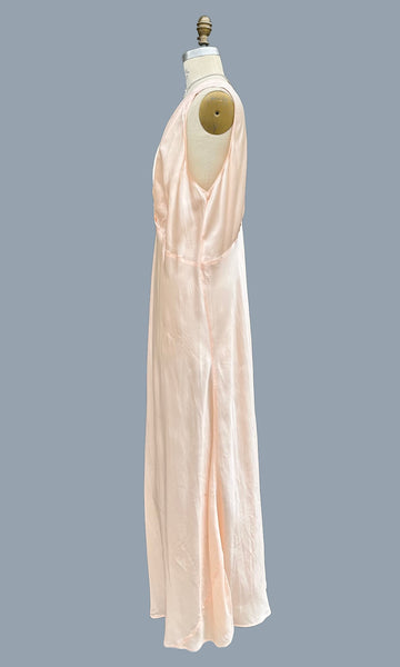 ROMANTIC BIAS CUT 40s Slip Dress • Large
