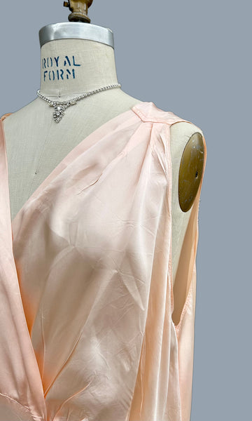 ROMANTIC BIAS CUT 40s Slip Dress • Large