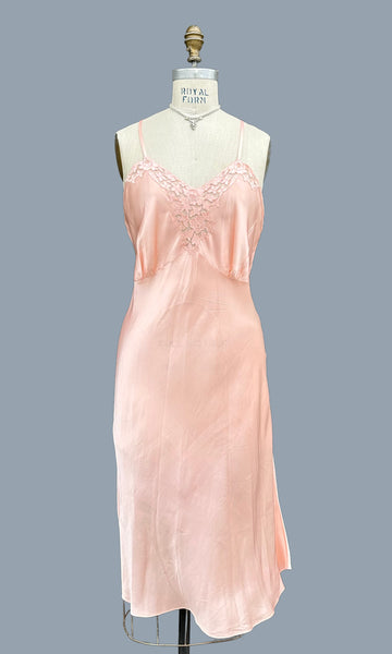 YOLANDE HAND MADE 50s Slip Dress • Large