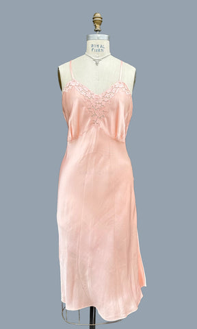 YOLANDE HAND MADE 50s Slip Dress • Large