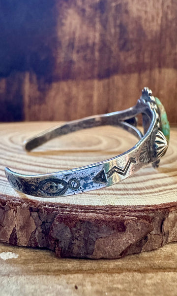 EYE OF TURQUOISE and Sterling Silver Small Cuff