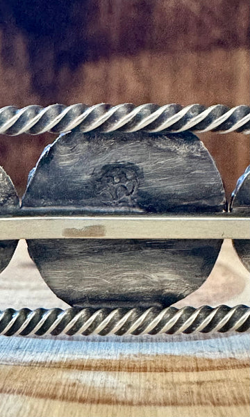 IRON HEART TURQUOISE and Sterling Silver Cuff
