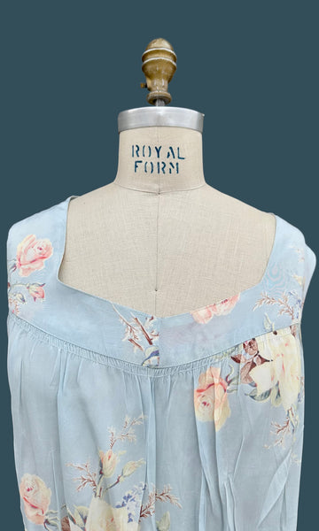RADCLIFFE FLORAL Bias Cut 40s Slip Dress • Large