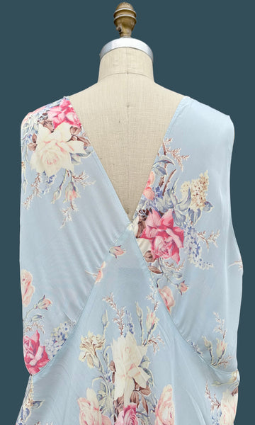 RADCLIFFE FLORAL Bias Cut 40s Slip Dress • Large