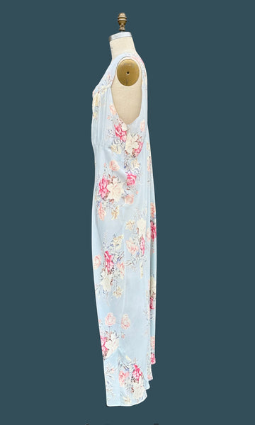 RADCLIFFE FLORAL Bias Cut 40s Slip Dress • Large