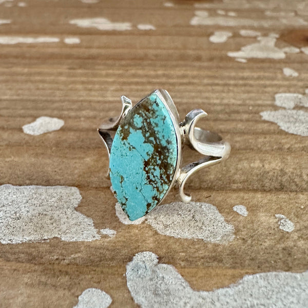 DRAGON EGGS Sterling Silver and Turquoise Navajo Larry Castillo Ring • Various Sizes 7, 8, 9.5