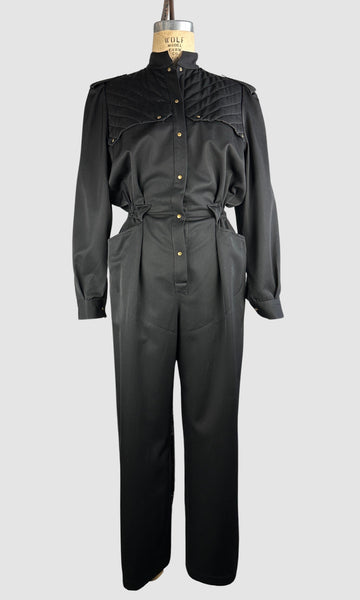 THIERRY MUGLER 80s Military Style Jumpsuit • Small Medium