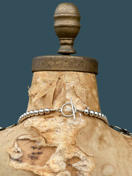 AFGHAN COIN NECKLACE Vintage Mixed Metal