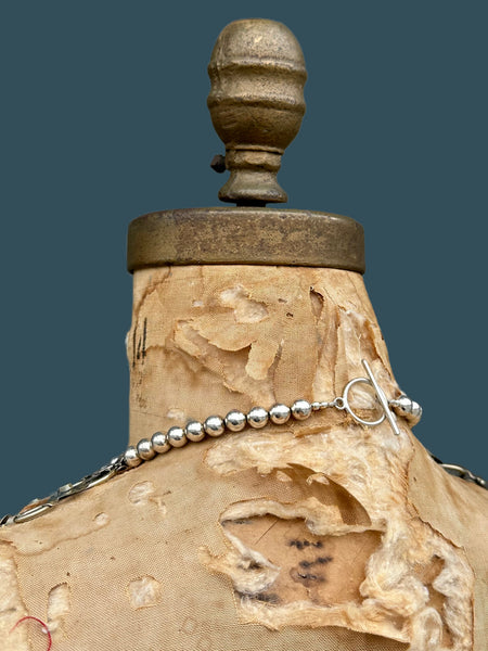 AFGHAN COIN NECKLACE Vintage Mixed Metal