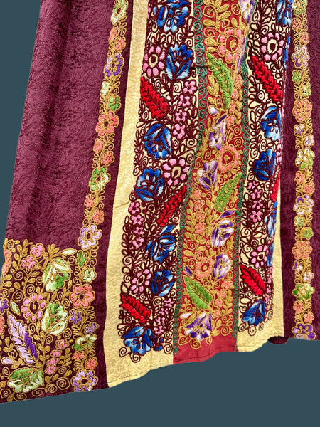 PALESTINIAN THOBE 70s Kaftan Dress • Large