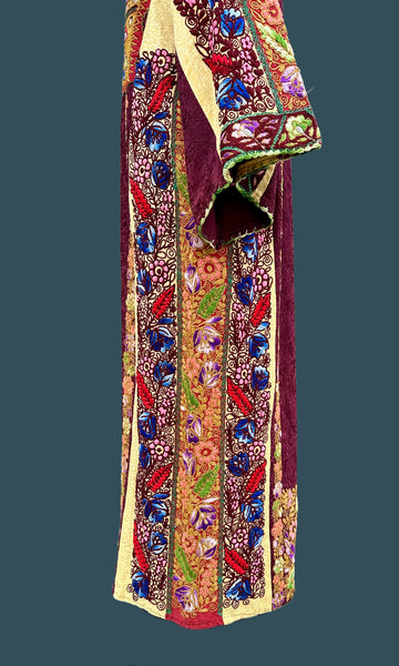 PALESTINIAN THOBE 70s Kaftan Dress • Large