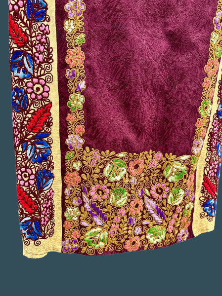 PALESTINIAN THOBE 70s Kaftan Dress • Large