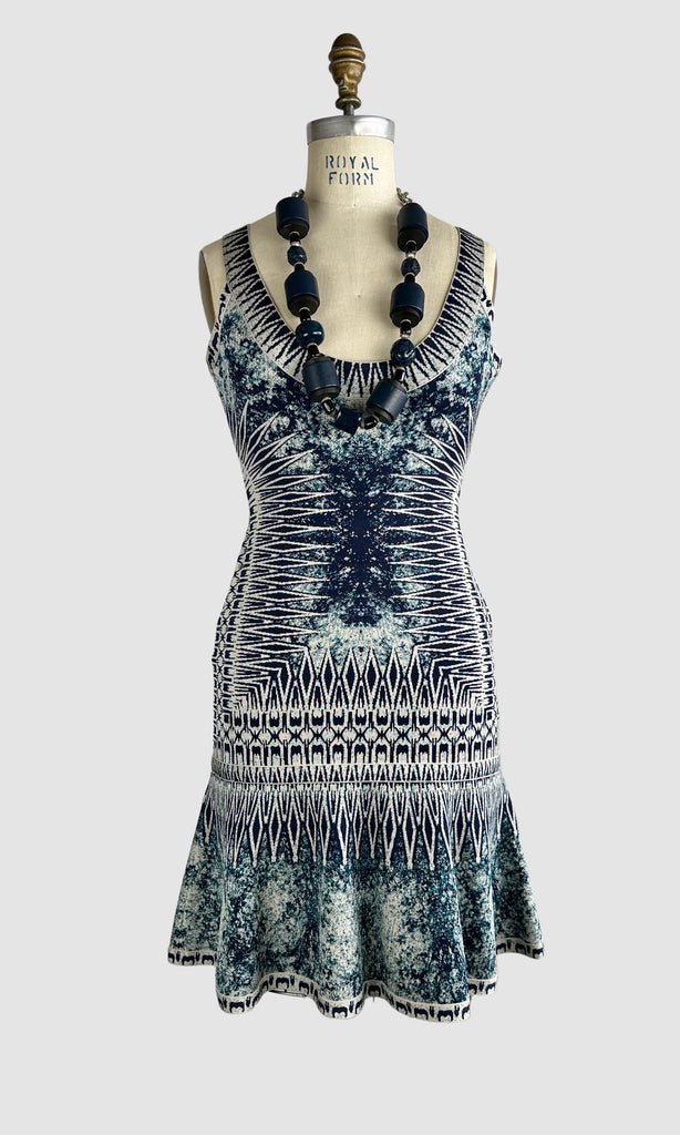 HERVE LEGER Ivana Mini Bodycon Dress Medium Love Street Vintage HERVE LEGER Ivana Mini Bodycon Dress Medium Love Street Vintage