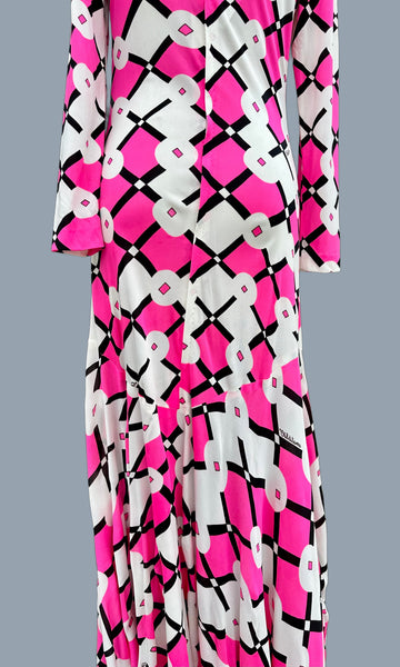 VALDITEVERE Vintage 70s Italian Maxi Dress • Medium