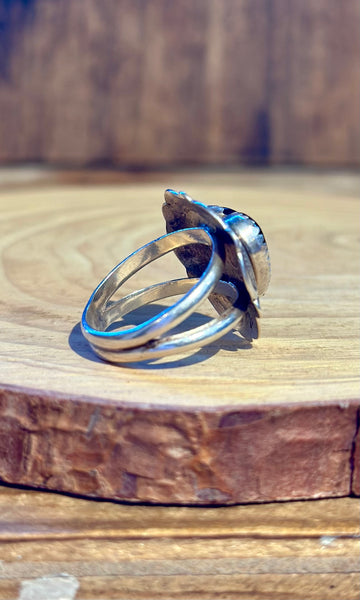 HEART OF ONYX Ring • Sz. 6 1/4