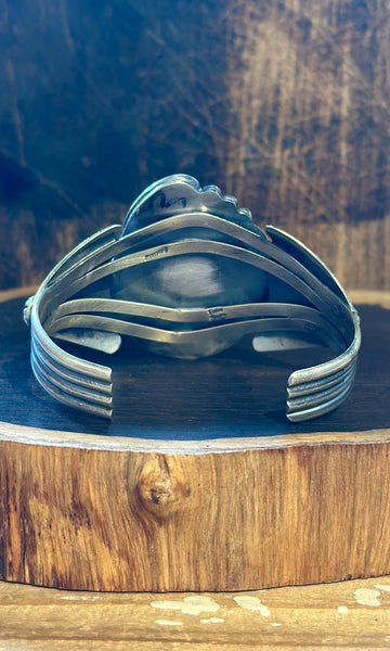D.S NAVAJO Sonoran Gold Turquoise & Silver Cuff