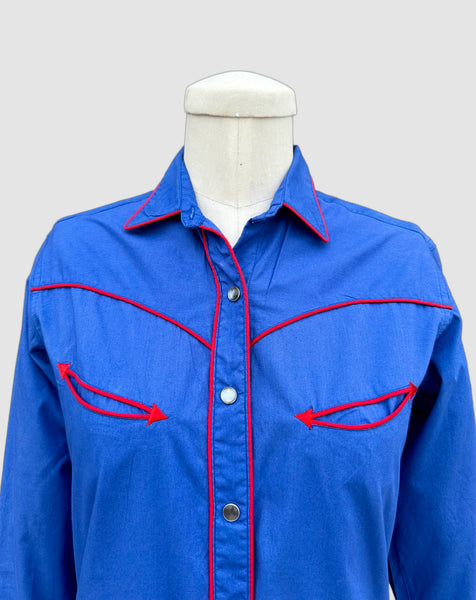 RALPH LAUREN Vintage 80s Shirtdress • Small