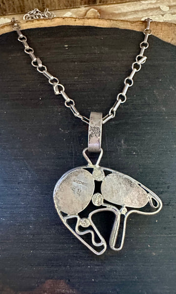 TURQUOISE BABY BEAR Onyx Necklace Pendant