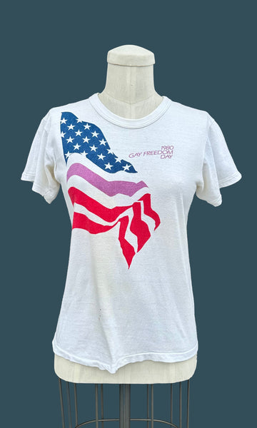 GAY FREEDOM Vintage 1980s Shirt • Small