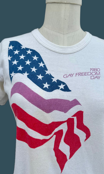 GAY FREEDOM Vintage 1980s Shirt • Small