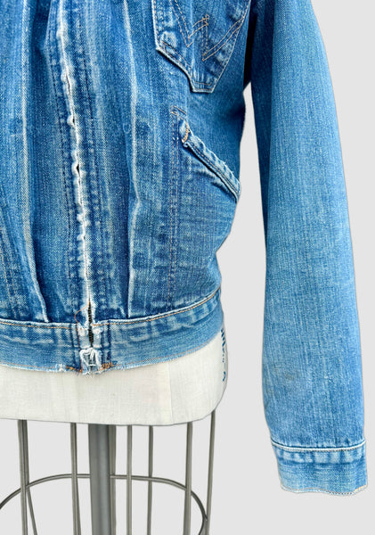 VINTAGE WRANGLER 60s Denim Jacket • Small