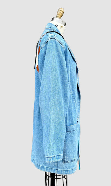 SEDONA STITCHERY 80s Vintage Denim Jacket • Medium