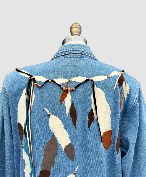 SEDONA STITCHERY 80s Vintage Denim Jacket • Medium