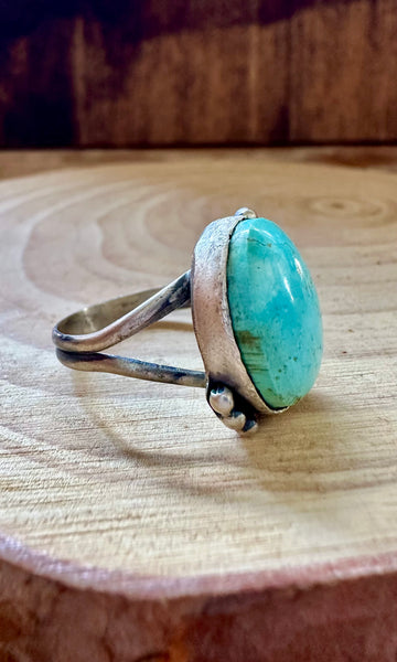 SKY BLUE D&D Sterling Silver and Turquoise Ring • Size 9