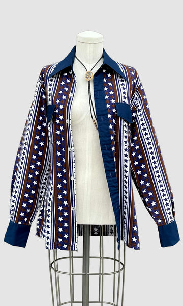 JOEL CALIFORNIA 70s Vintage Western Shirt • Small